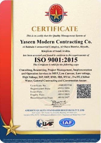 ISO 9001 Certificate